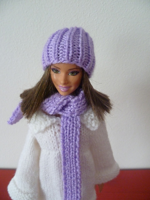 Čepice a šála pro barbie — foto 2