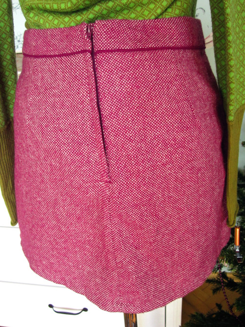 Retro tweed Twiggy sukýnka — foto 3