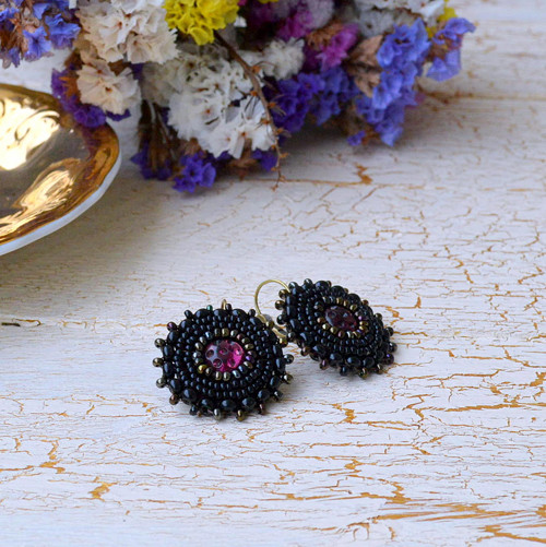 ..black&purple earrings — foto 2