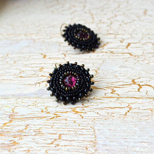 ..black&purple earrings — foto 3