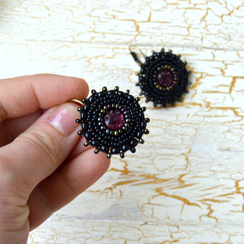 ..black&purple earrings — foto 4