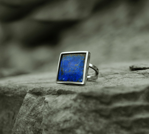 Nerezový prsten..." Blue ring " — foto 4