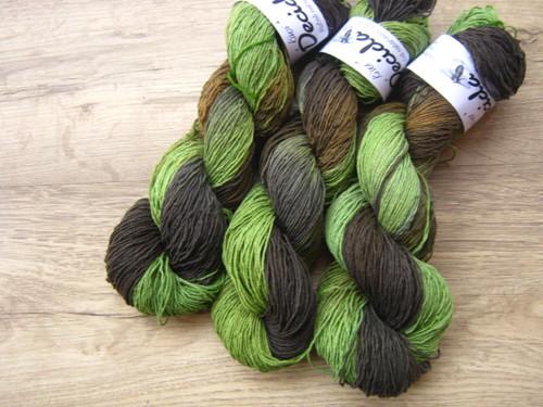 Buretové hedvábí 4mm - "Kiwi" — foto 2