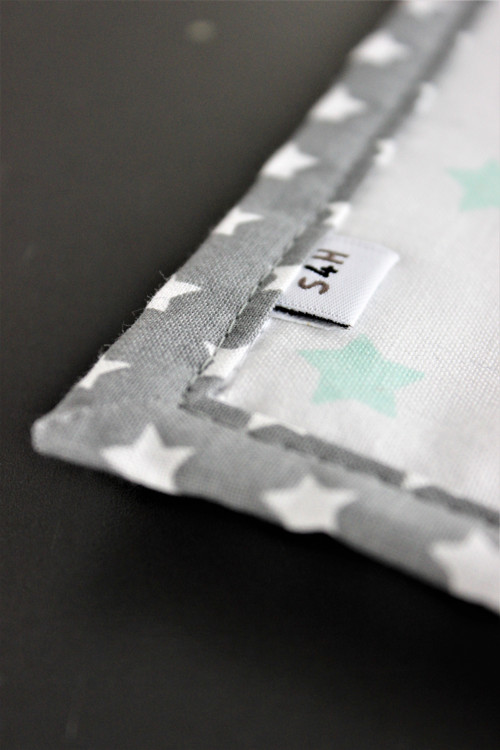 Patchworková deka pro mimiko "Mint & Grey" — foto 3