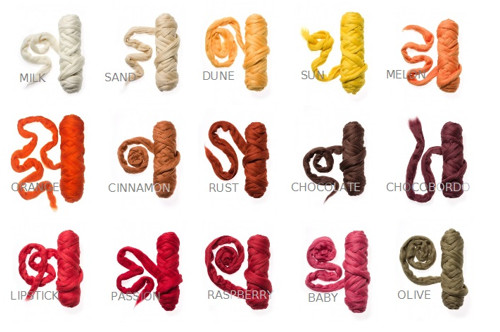 Chunky Merino deka "Sand" — foto 2
