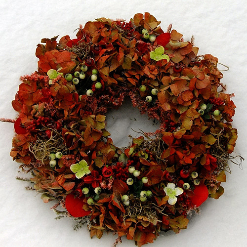 Věnec - Červená hortenzie — foto 2