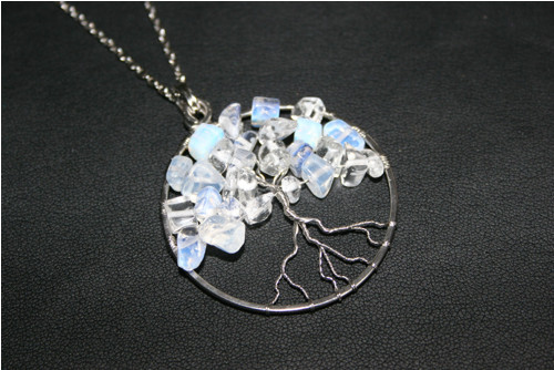 Amulet - OPALIT - STROM ŽIVOTA - chirurgická ocel — foto 3