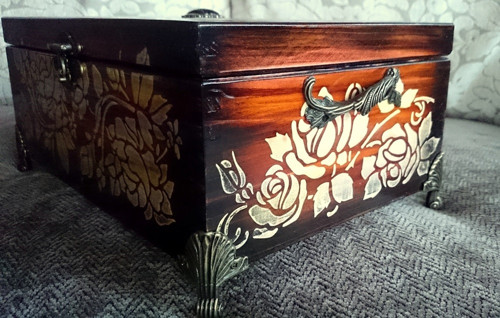 MAXI šperkovnica teak ornament — foto 3