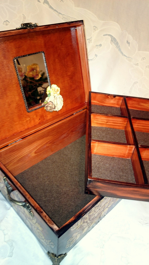 MAXI šperkovnica teak ornament — foto 4