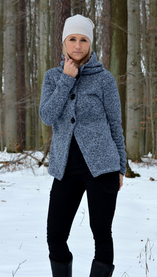 Antracitový kabátek - cardigan — foto 2