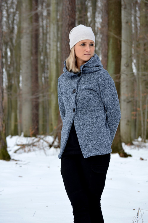 Antracitový kabátek - cardigan — foto 3