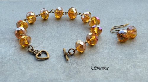 Náramek ,,SPARKLY HONEY,, + náušnice ZDARMA — foto 2