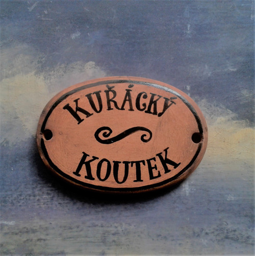 Keramická cedulka "Kuřácký koutek" — foto 3