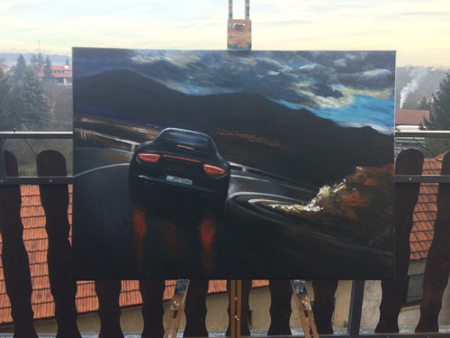 Cesta z města (70 × 50 cm) — foto 3