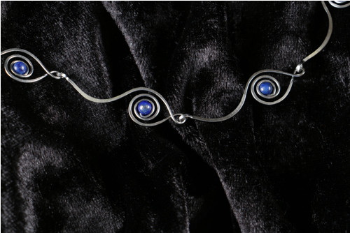 Náhrdelník a náušnice + lapis lazuli — foto 3