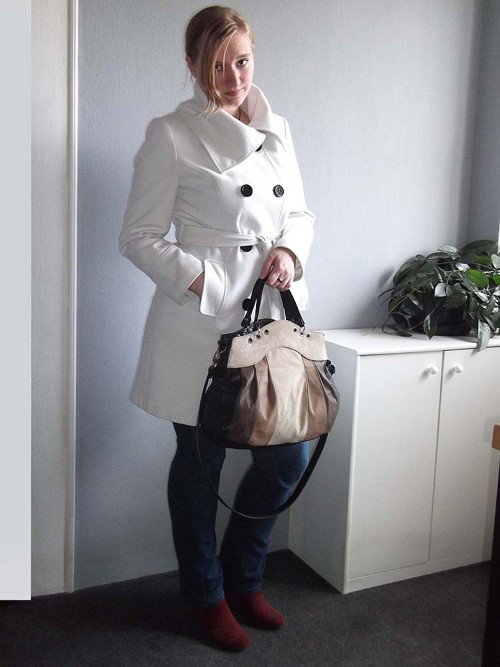 ORX kožená kabelka hnědé stíny — foto 5