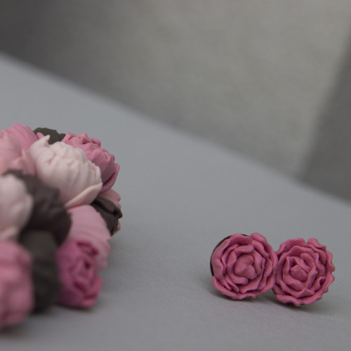 Náhrdelník a náušnice - Old pink — foto 6