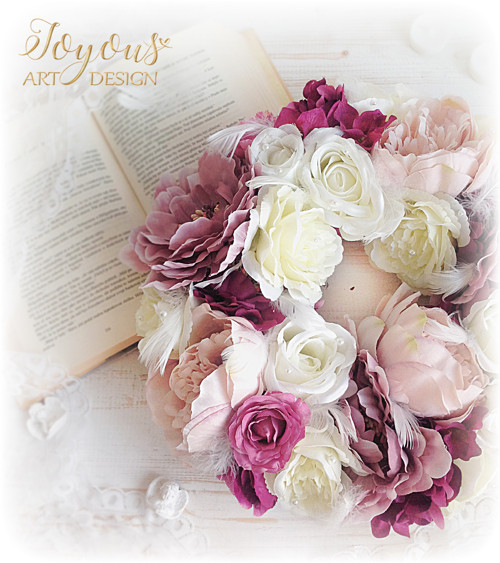 Romantický shabby chic věnec — foto 2