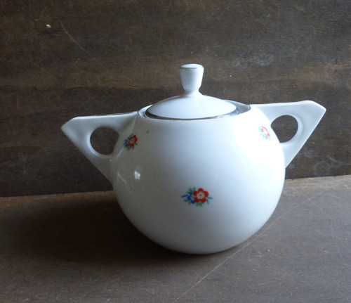 Kulatě...porcelánová cukřenka — foto 4