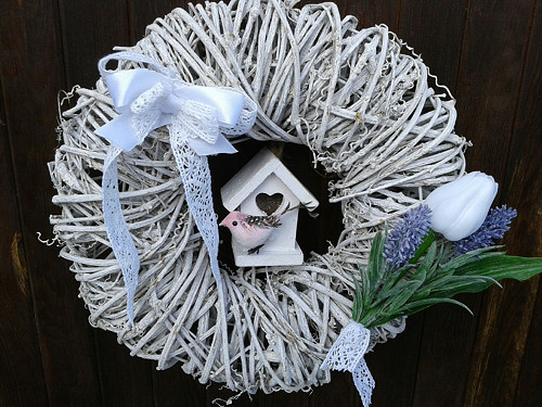 Věnec s ptáčkem (34cm) — foto 5