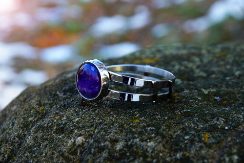 Nerezový náramek...." Violet eye " — foto 2