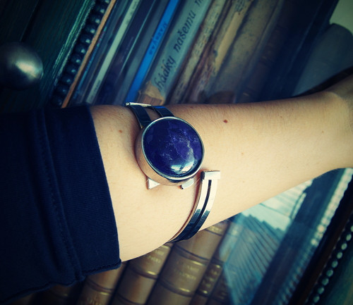 Nerezový náramek...." Violet eye " — foto 5