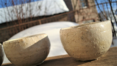 Matné hrubé svícínky — foto 3