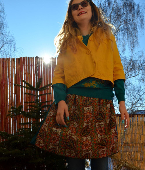 Sukně kašmírový vzor — foto 3
