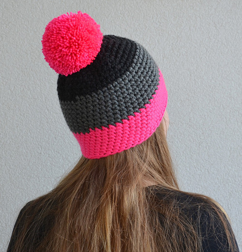 Čepice NEON PINK and ANTRACIT — foto 4
