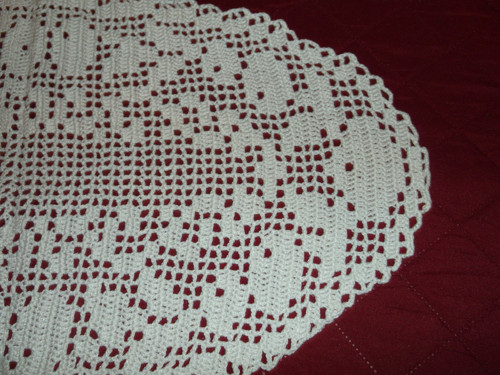 Oválná háčkovaná dečka — foto 2