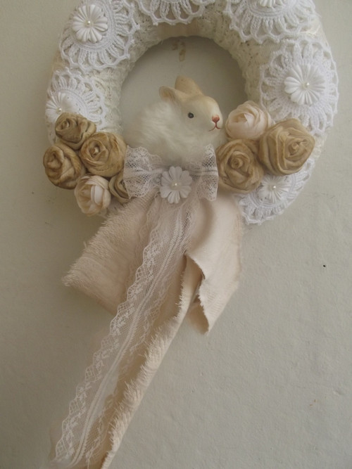 Věnec romantický se zajíčkem — foto 5
