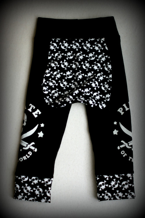 RARA - baby legíny BASIC black PIRATE vel. 80 — foto 3