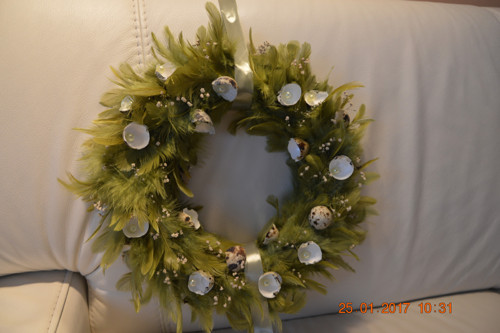 Peříčkový zelený věnec — foto 4