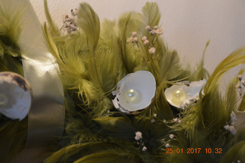 Peříčkový zelený věnec — foto 2