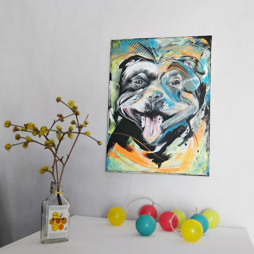 Staffie in colours....obraz — foto 4