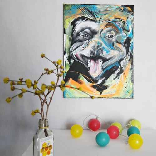 Staffie in colours....obraz — foto 6
