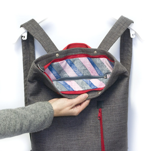 Batoh BoX Grey+Red — foto 4