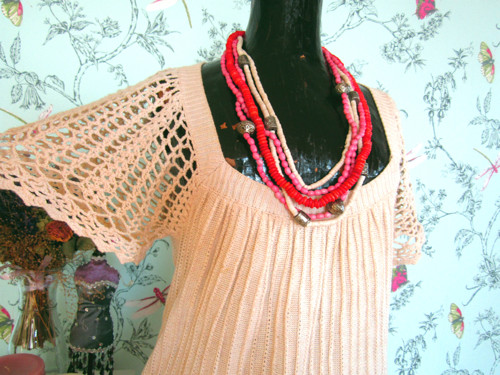 Háčkovaná tunika boho hippie — foto 3