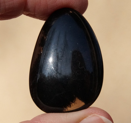 Placička - obsidián kouřový D 8029 — foto 2