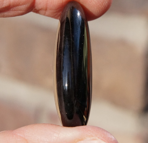 Placička - obsidián kouřový D 8029 — foto 3