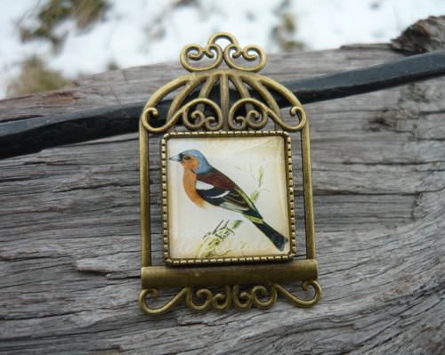 Brož Vintage Bird — foto 2