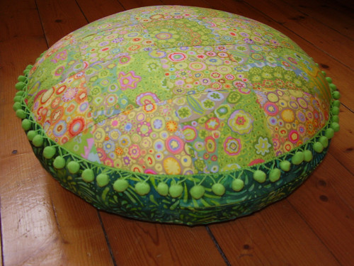 Meditační sedák Zelenkavý (průměr 50 cm) — foto 2
