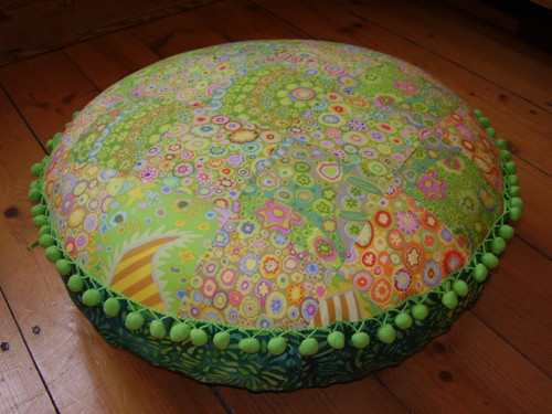 Meditační sedák Zelenkavý (průměr 50 cm) — foto 3