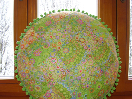 Meditační sedák Zelenkavý (průměr 50 cm) — foto 5
