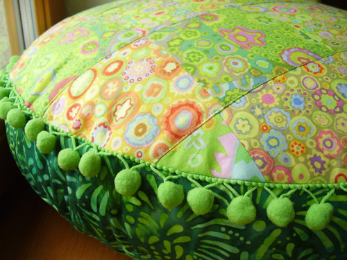 Meditační sedák Zelenkavý (průměr 50 cm) — foto 6