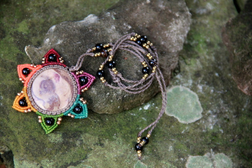 Mandala náhrdelník s jaspisem — foto 2