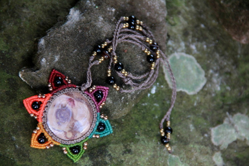 Mandala náhrdelník s jaspisem — foto 3