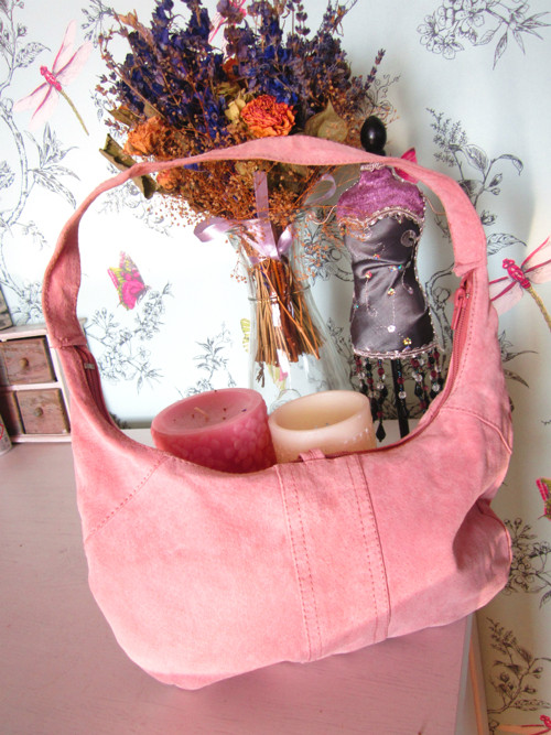 Kabelečka pink&semiš — foto 2