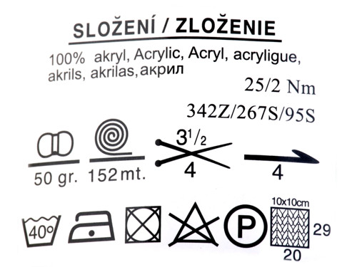 Pletací příze 50 g Elian Nicky - Lime — foto 2
