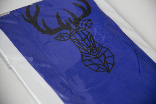 Punčocháče černý jelínek v royale blue SLEVA(M) — foto 2